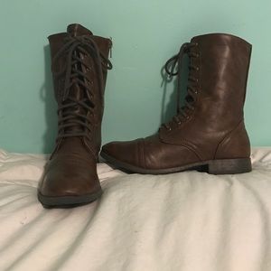Brown Combat Boots, great condition