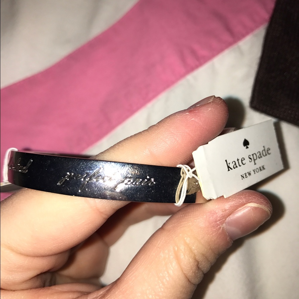 Katie spade silver friendship bracelet