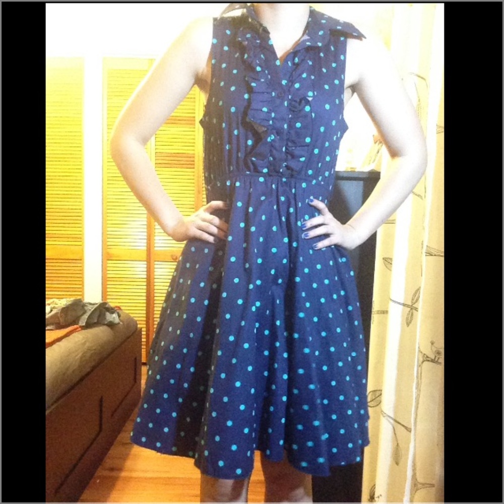 Retro Polka Dot Dress