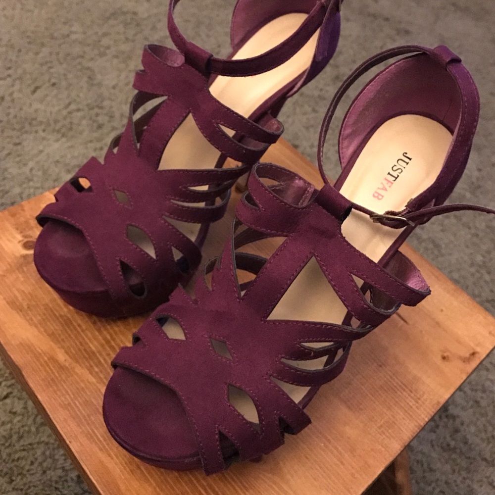 Plum heels