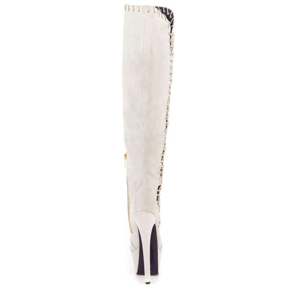 Croix white suede boots by London trash - Picture 5 of 5