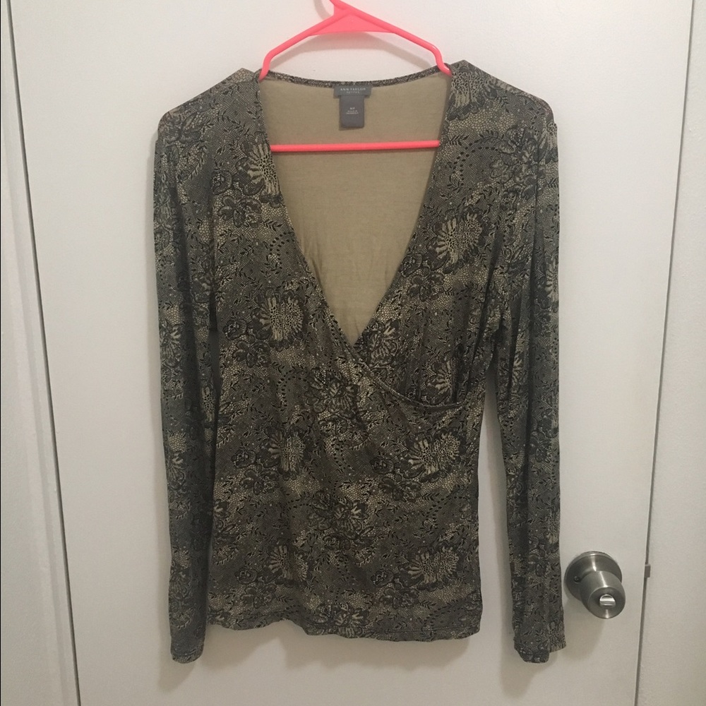 SOLD Ann Taylor lace print top
