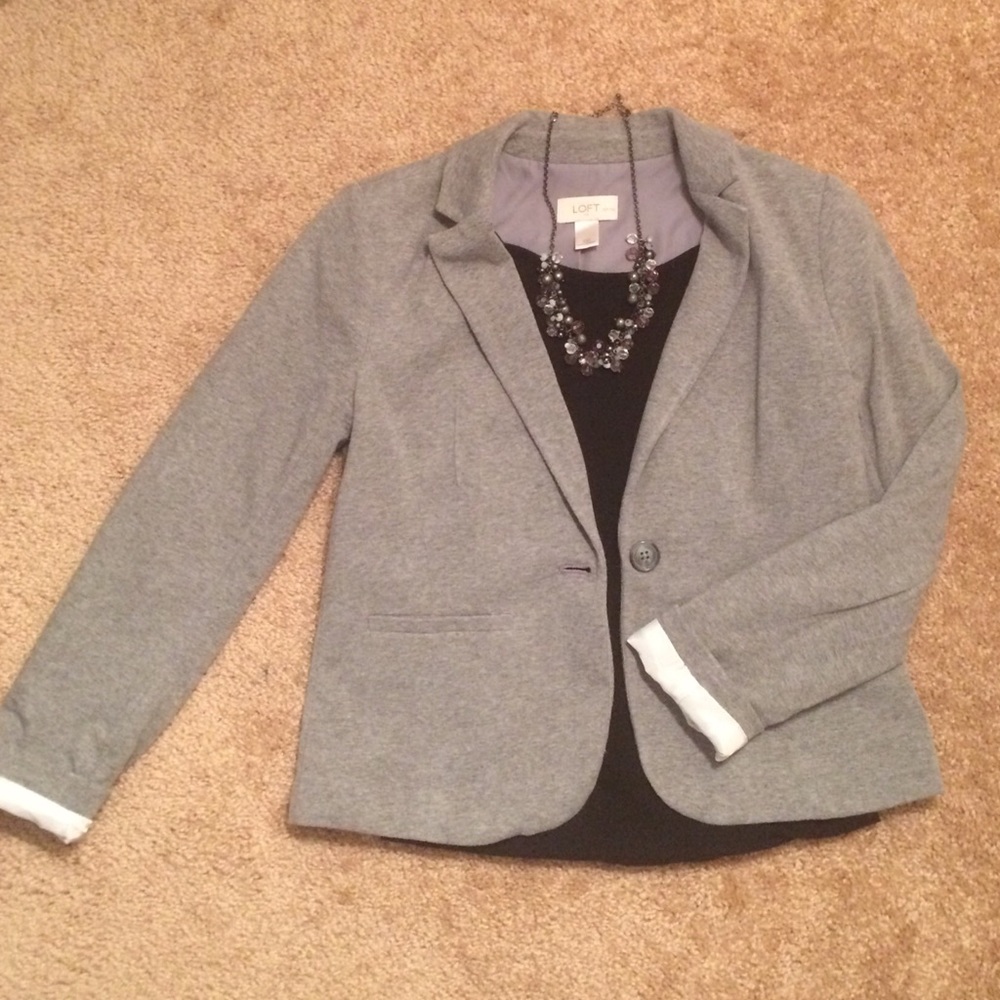 LOFT Grey Blazer