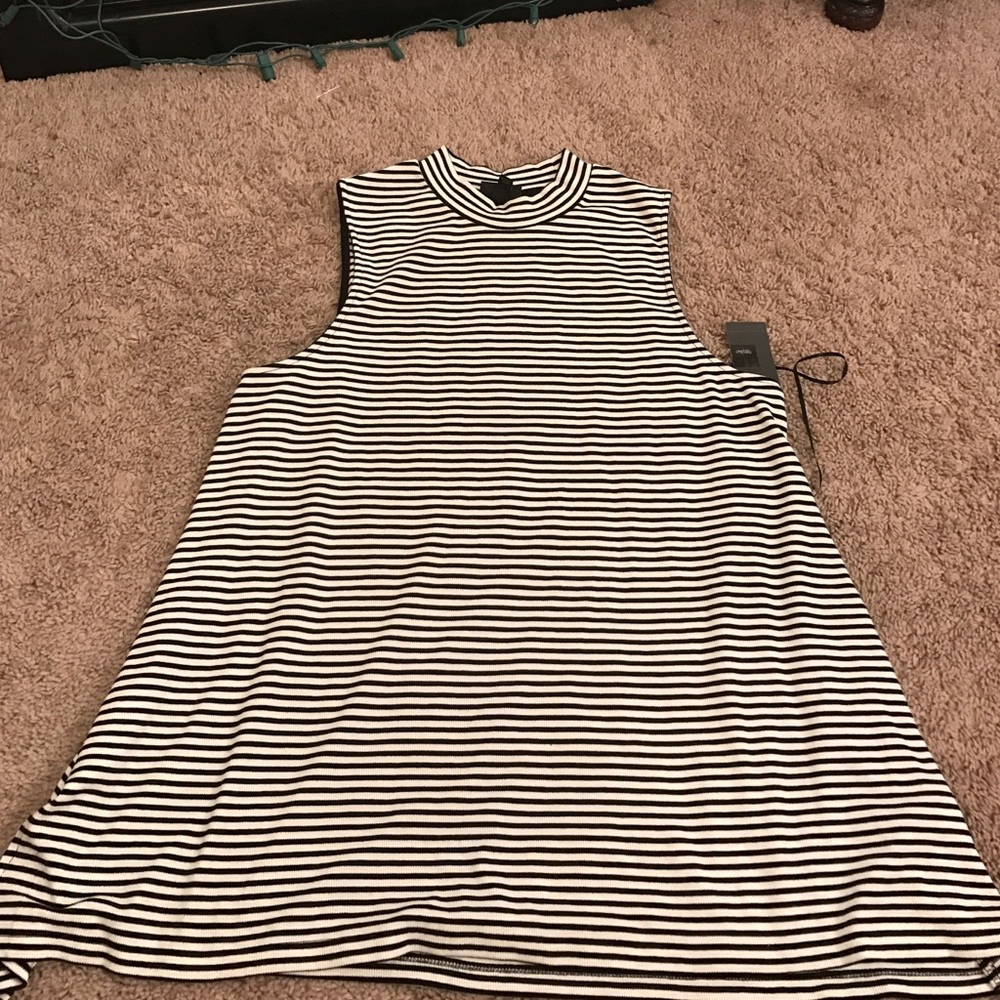 Stripped Tunic Top