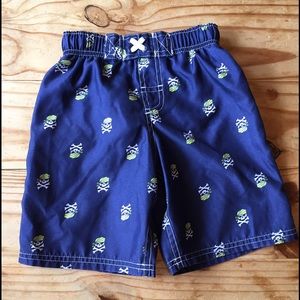 Pirate Swim Trunks - Size 5T