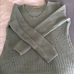 Mint teal spring sweater