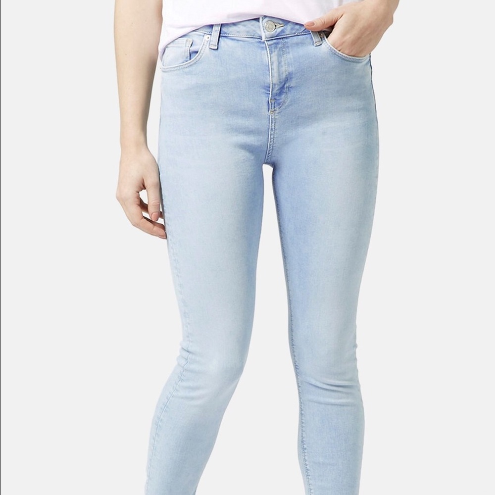 Topshop Bleach High Waisted Jamie Jeans