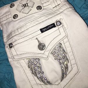 White miss me skinny jeans