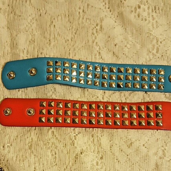2 Studded Bracelets - Picture 2 of 3
