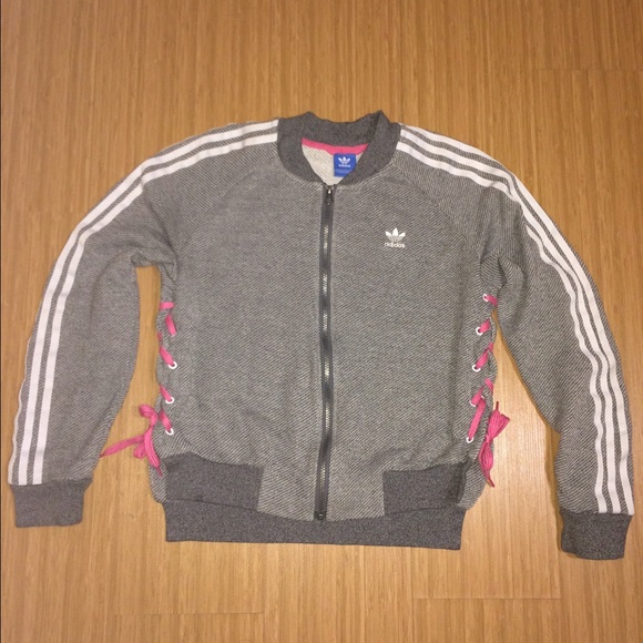 adidas crew neck jacket