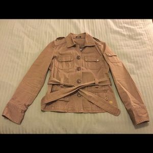 J Crew tie waist jacket