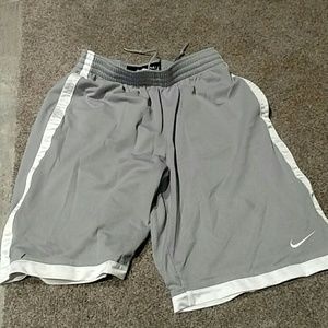 Gray Nike Basketball Shorts