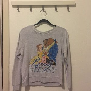 Forever 21 Beauty and the Beast crewneck
