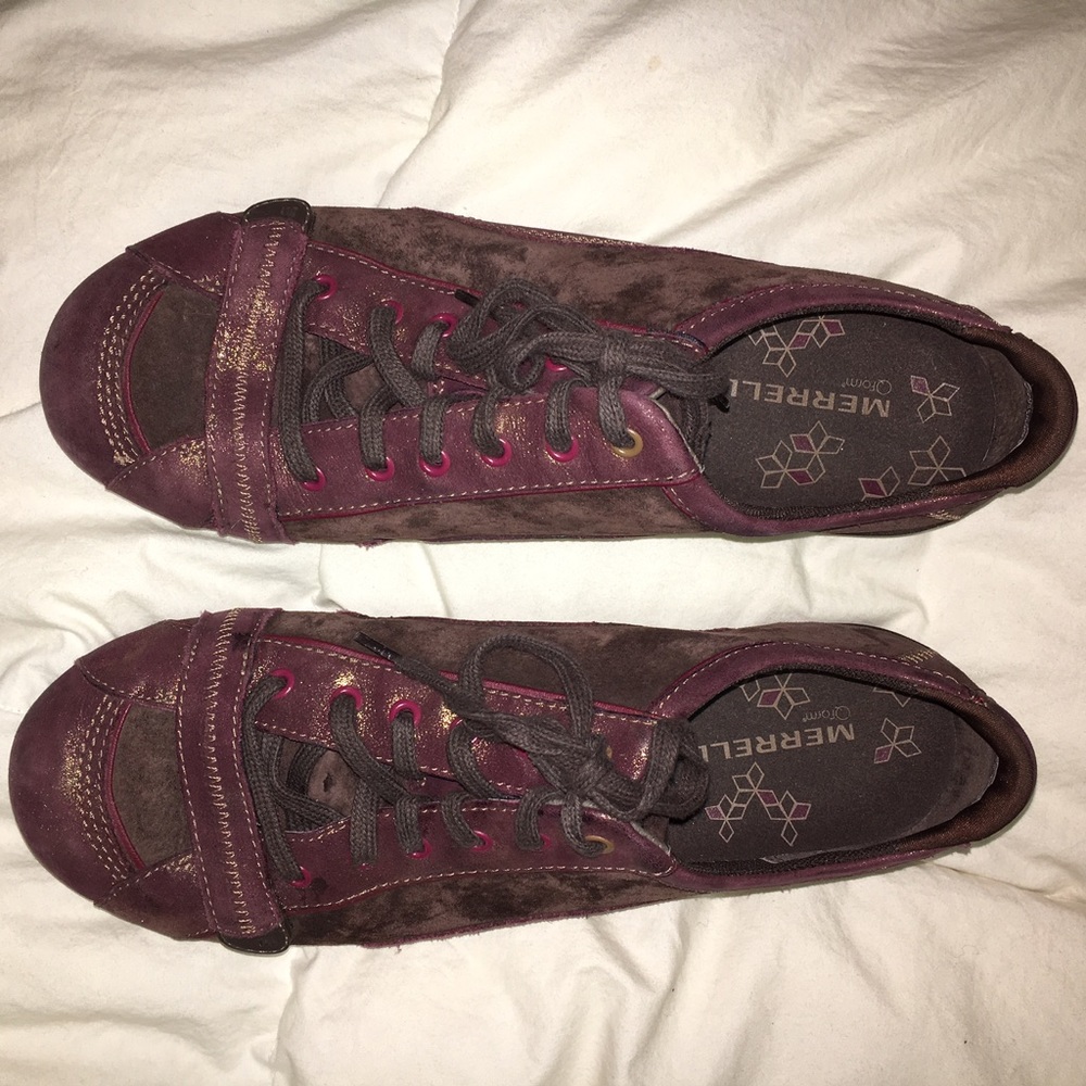 Merrel purple shoes