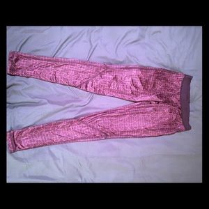 Gymshark Pink Pattern Leggings Size S