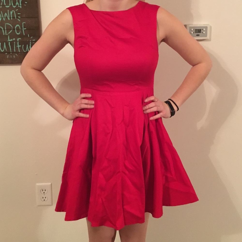 Red Skater Dress