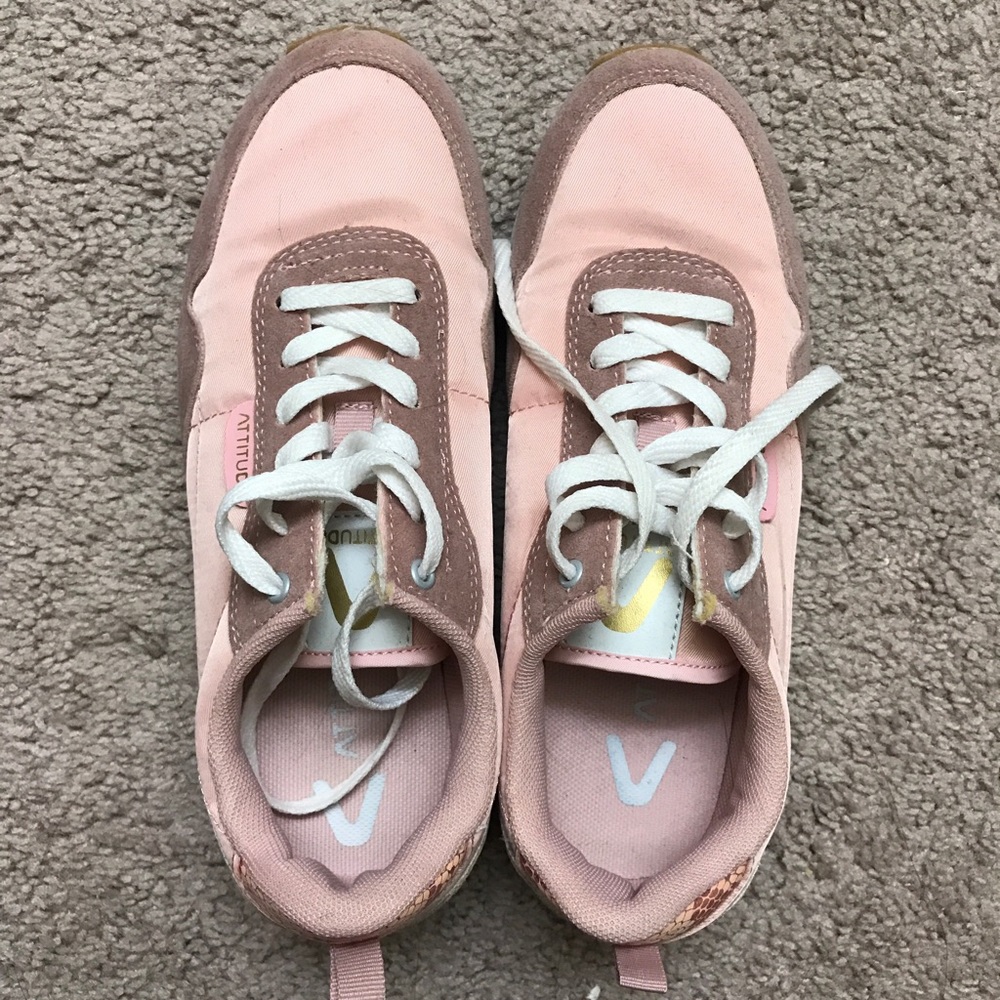 Pink sneakers