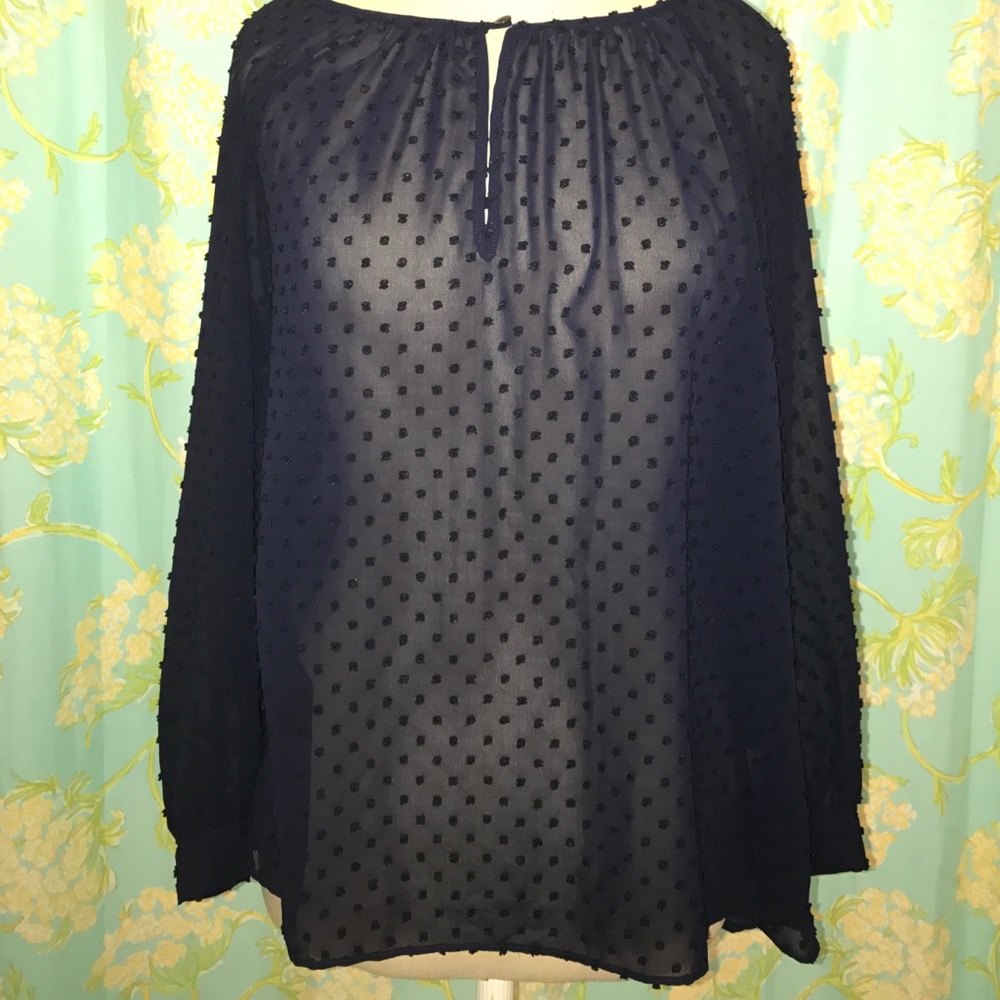 Raised Pok-A-Dot Blouse