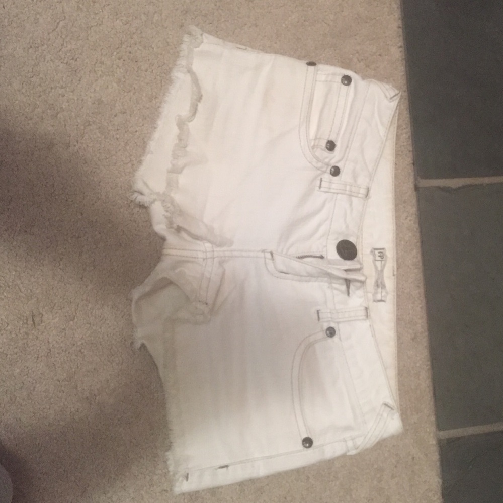 White Jean shorts!