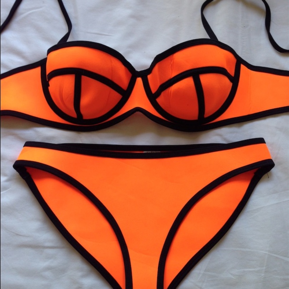 Orange Neoprene Bikini