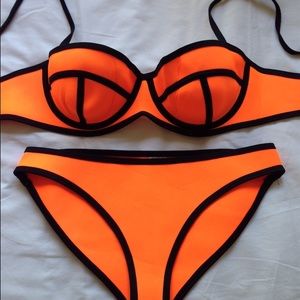 Orange Neoprene Bikini