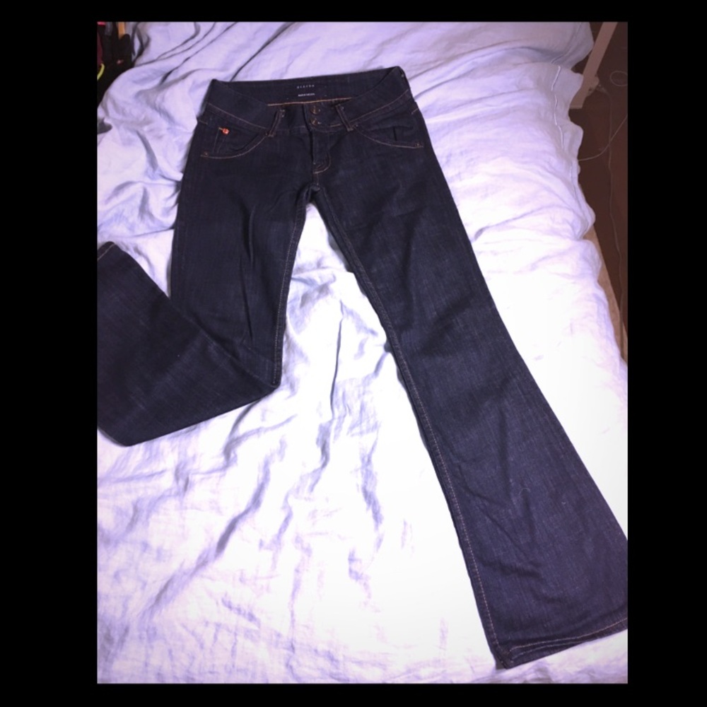 Hudson dark wash flare jeans