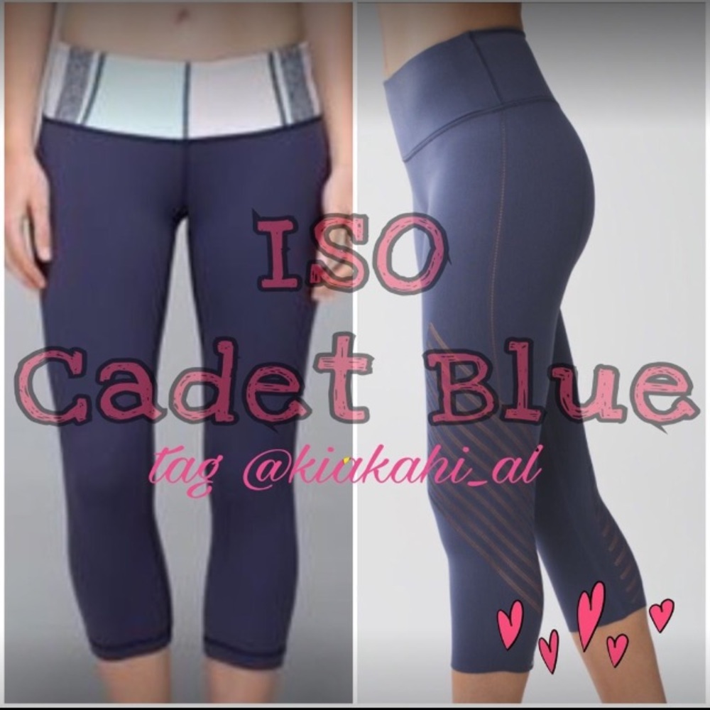 ✨ ISO Cadet Blue Crops // size 4✨