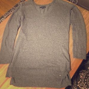 American Eagle grey sweater.  Super cute!