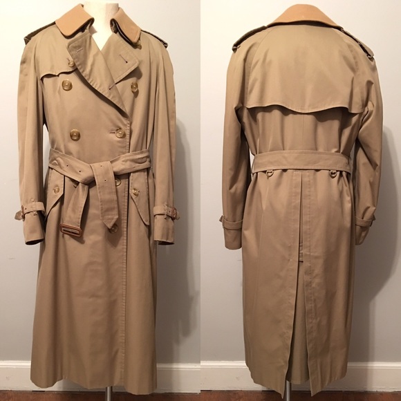 burberry vintage trench coat mens