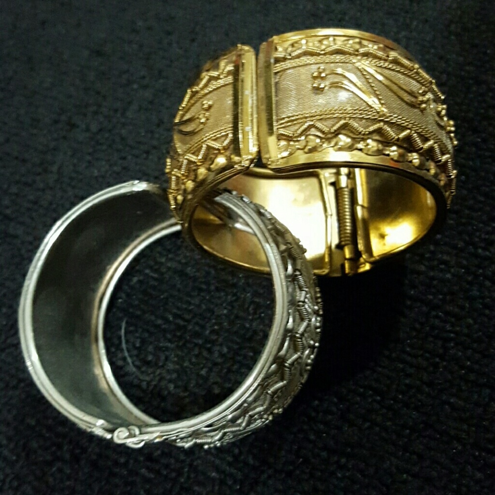 Bangle Bracelets Silver & Gold Color