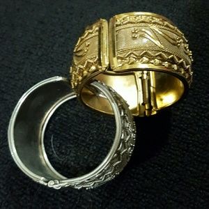 Bangle Bracelets Silver & Gold Color