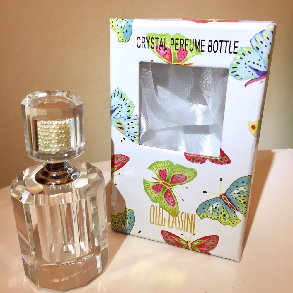 Oleg Cassini Crystal Perfume Bottle