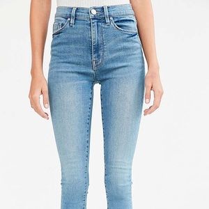 UO BDG High Rise Light Blue Skinny Jeans