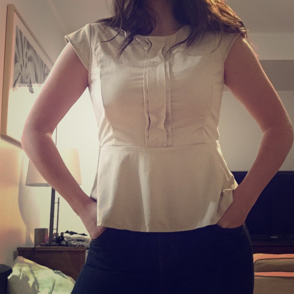 ABS Platinum Peplum Blouse