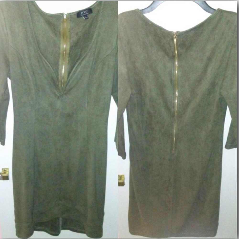 Olive green dress