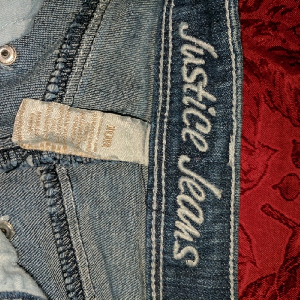 Justice girls jeans size 10