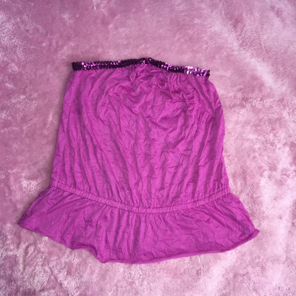 Pretty color burgundy tube tops