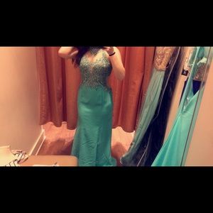 Teal Prom Dress from Camille