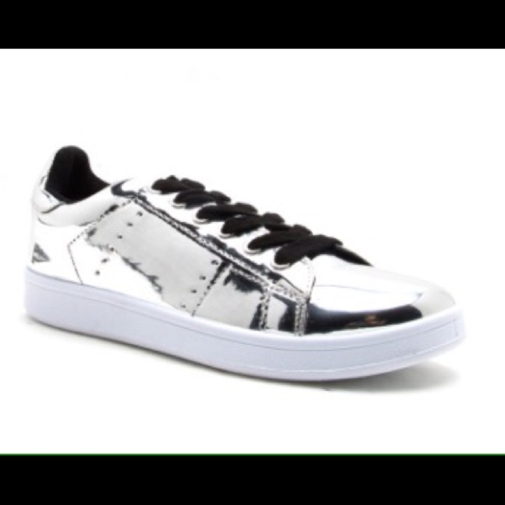 Last ☝️ 💧metallic mirror sneakers shoes - Picture 2 of 5