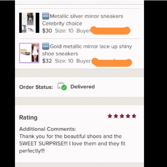 Last ☝️ 💧metallic mirror sneakers shoes - Picture 5 of 5