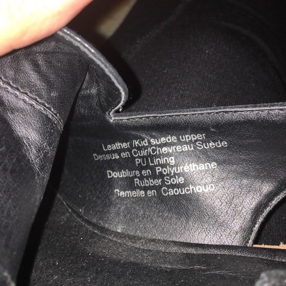 Shelly's London opentoed black leather&suede - Picture 4 of 4