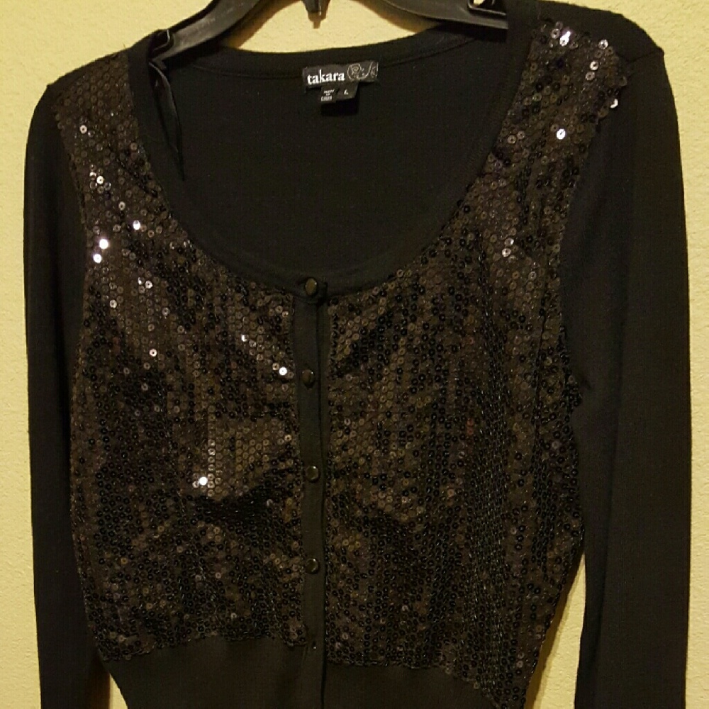 $8 for NWT Beautiful Sequin Sweater $14 w/postage