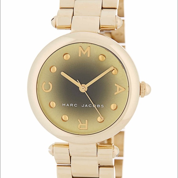 Marc Jacobs Gold Women\'s Dotty Bracelet Watch