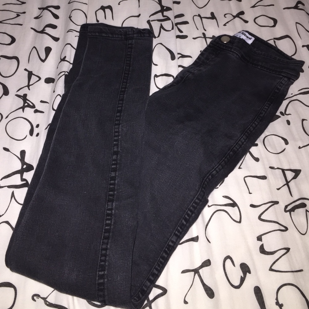 Black American Apparel Skinny Jeans