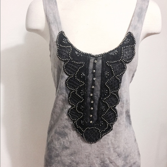 Free People Tops - ⚡️FLASH SALE!⚡️NWT! Free People grey embellished