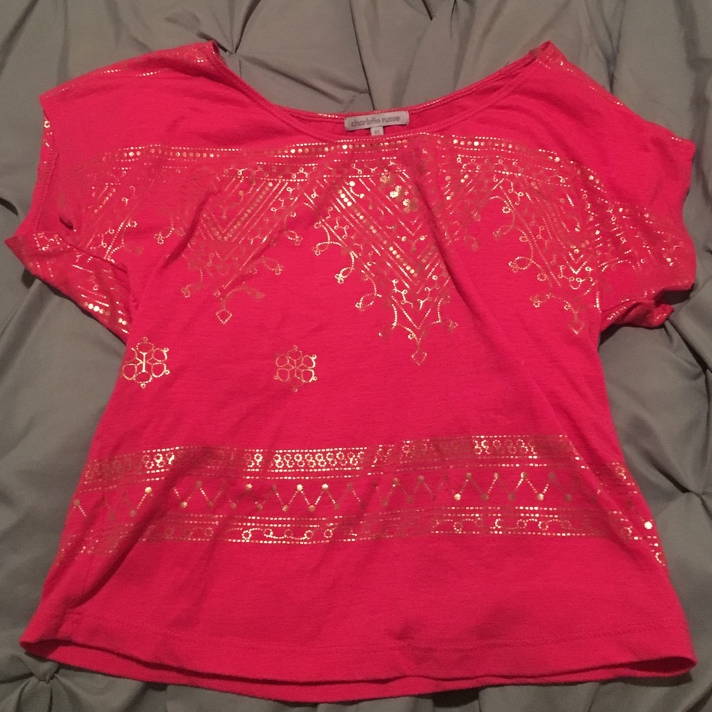 Pink Charlotte Russe shirt (xs)