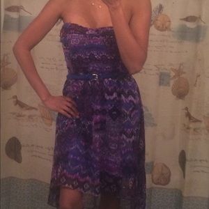 Forever 21 Strapless High Low Dress