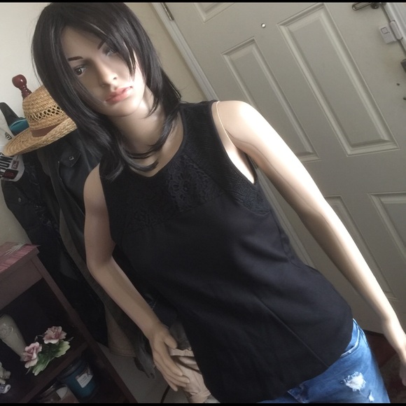 J. Crew Plain Black Sleeveless Peplum Top - Picture 6 of 8