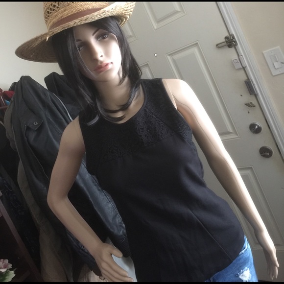 J. Crew Plain Black Sleeveless Peplum Top - Picture 2 of 8