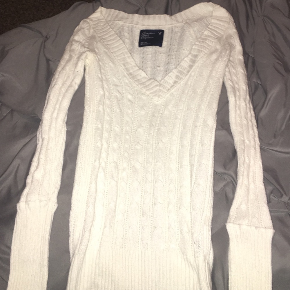 Cream White American Eagle Sweater (xs)